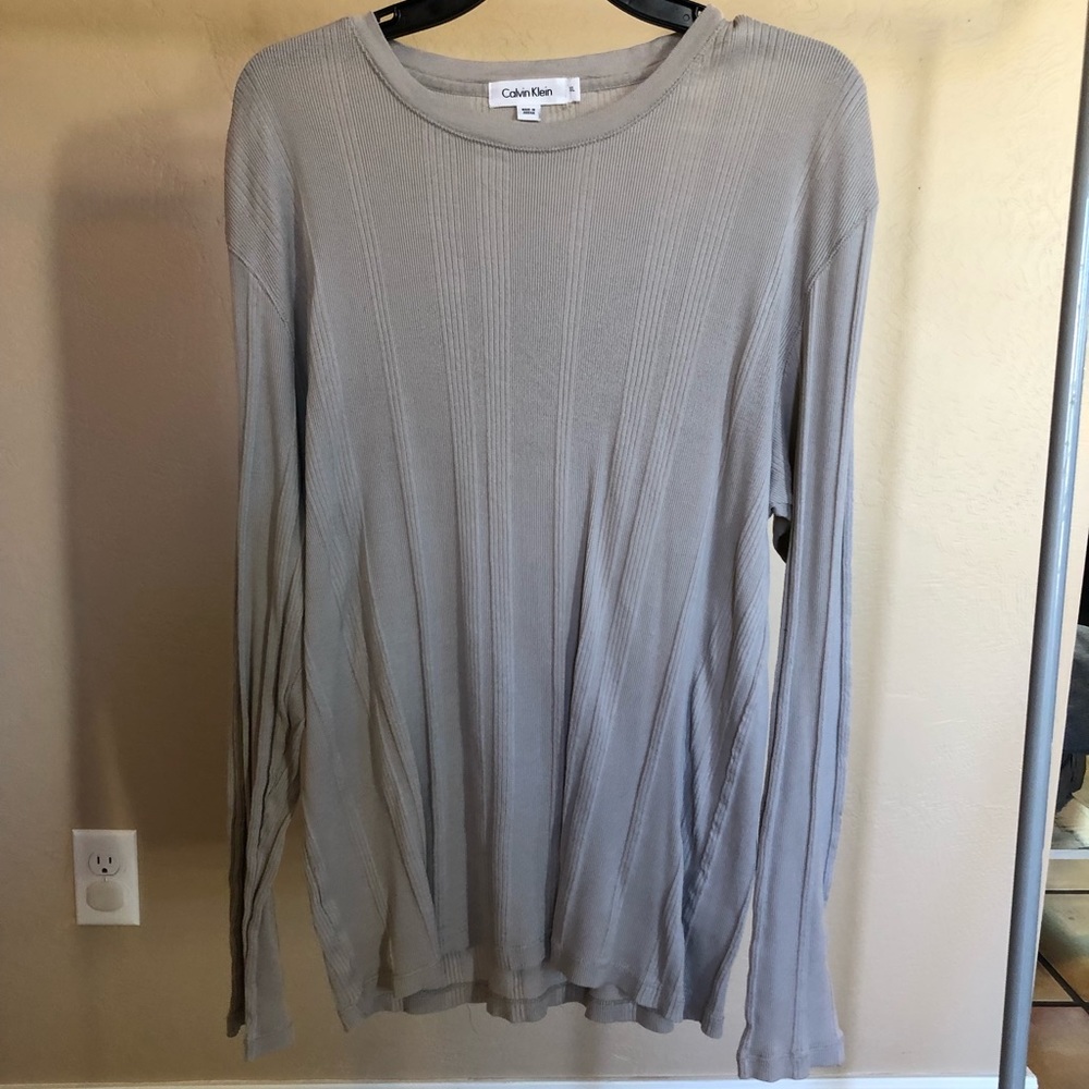 Calvin Klein ribbed long sleeve T
